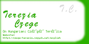 terezia czege business card